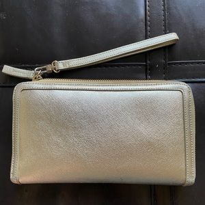 HALOGEN Zip Around Wallet w/ Wristlet
